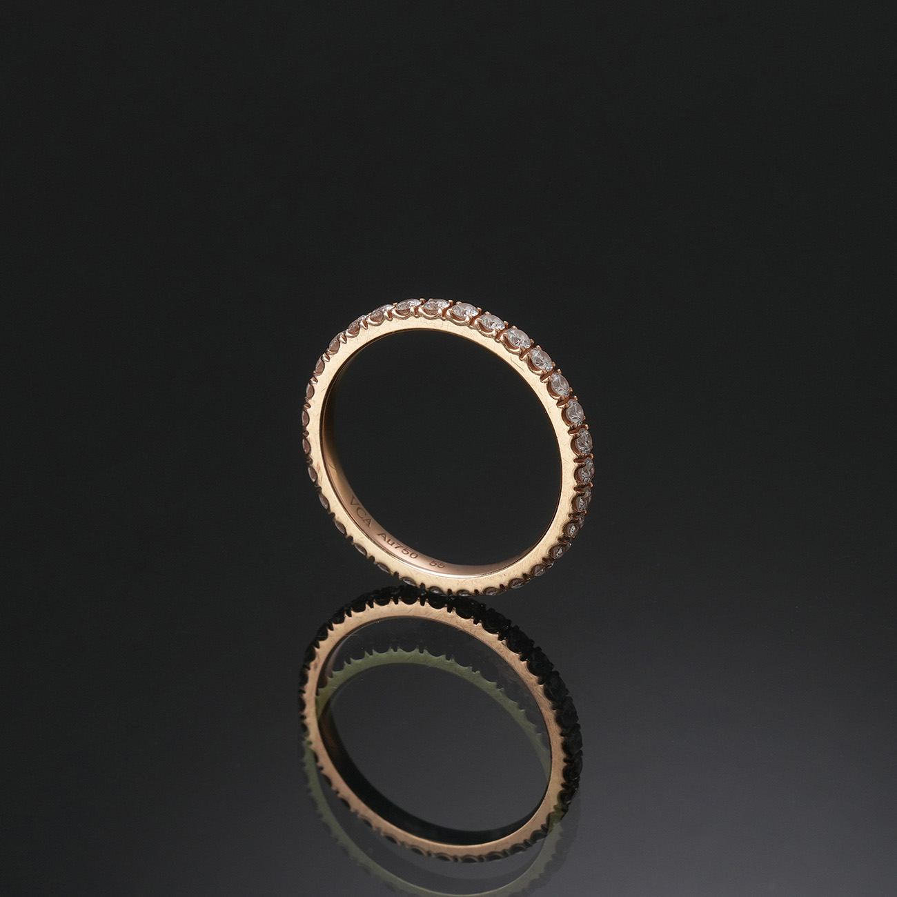 VAN CLEEF & ARPELS(USED)반클리프 펠리시테 다이아 파베 웨딩밴드 2.1mm #55